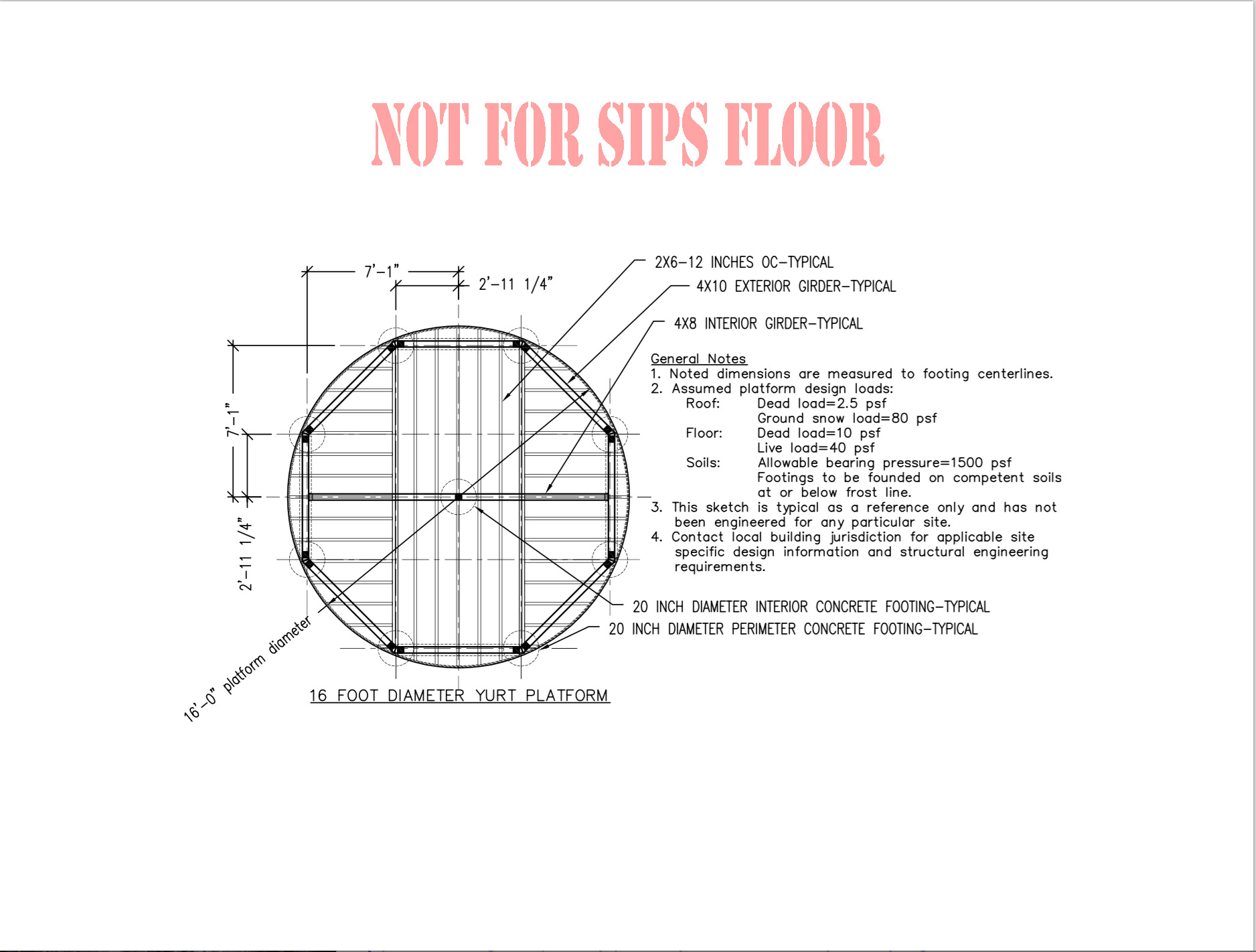 How To Build A Yurt Platform - Yurt Platform Plans - Shelter Designs