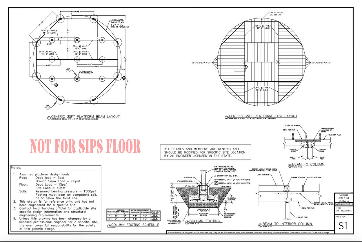 How To Build A Yurt Platform - Yurt Platform Plans - Shelter Designs