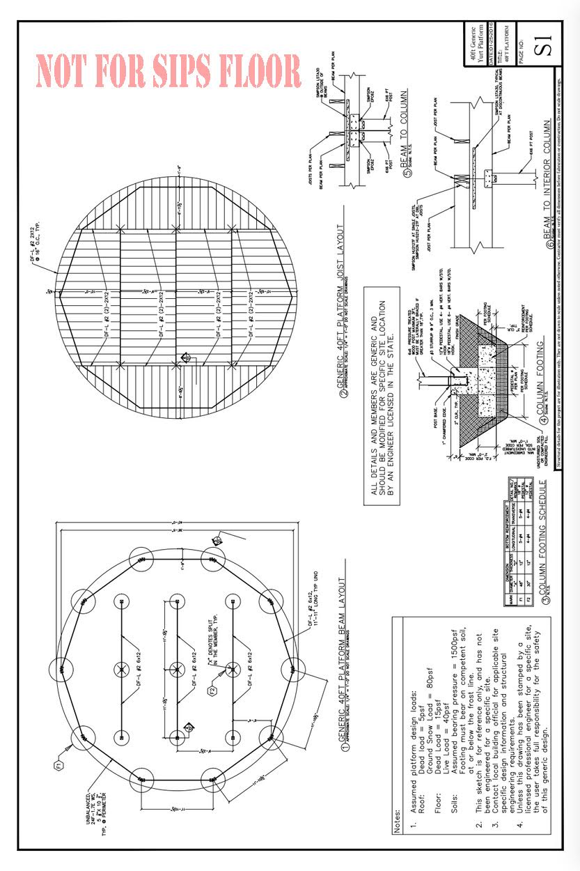 How To Build A Yurt Platform - Yurt Platform Plans - Shelter Designs